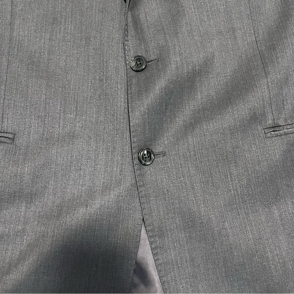 Ermenegildo Zegna Mens Gray 100% Wool Blazer/Sport Coat- Size 46 L (Read) - Picture 3 of 15